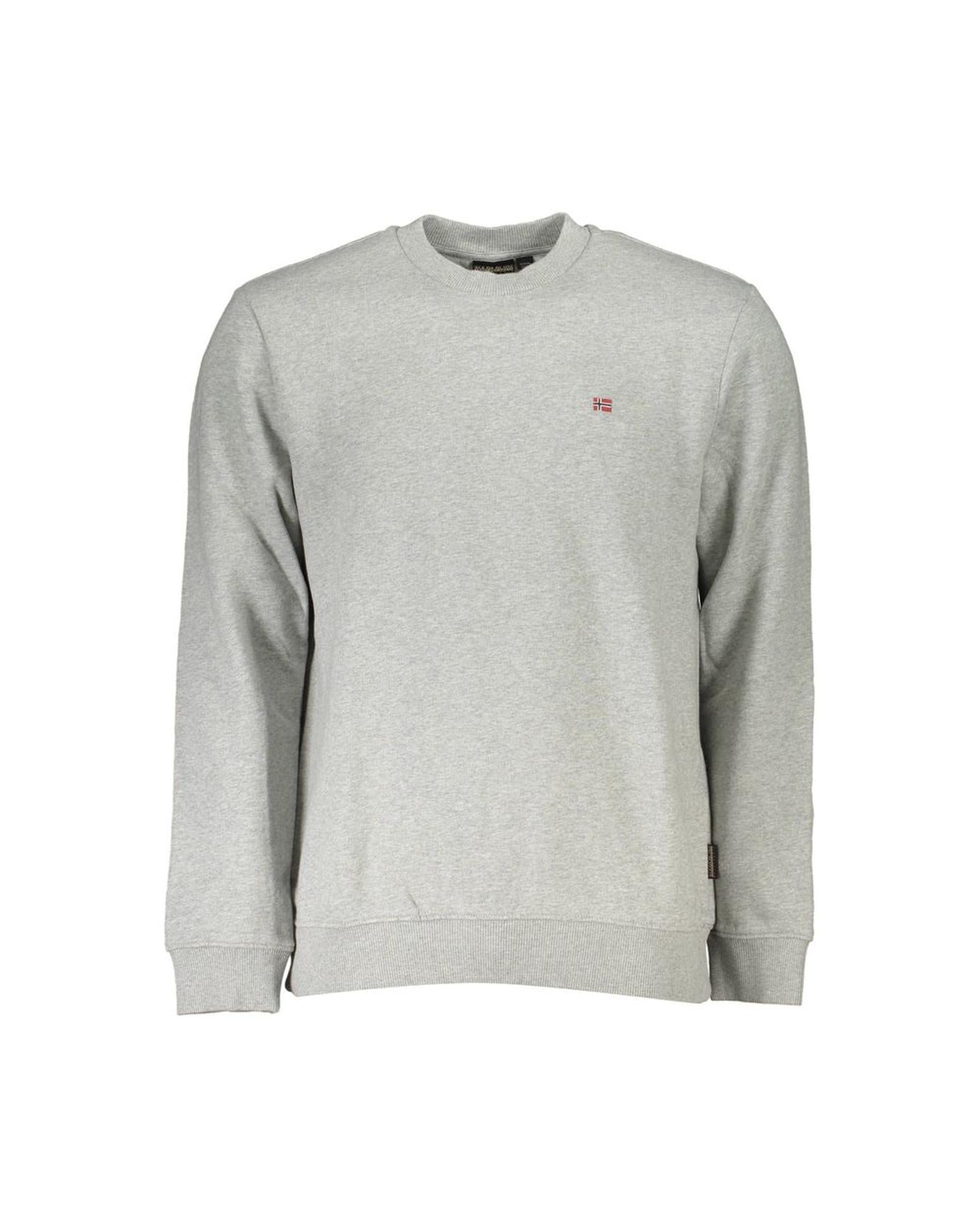 Napapijri Men's Gray Cotton Sweater - 2XL Main image