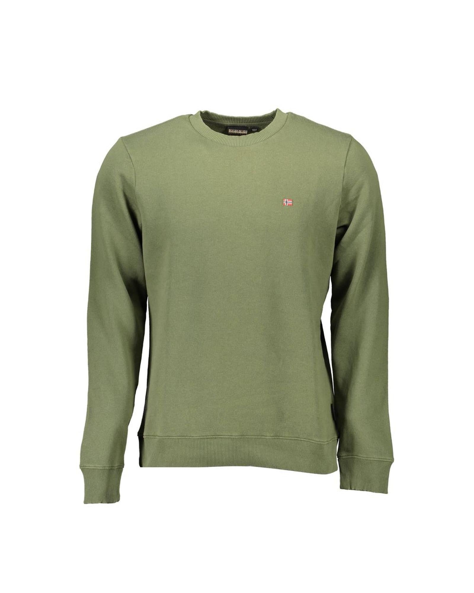 Napapijri Men's Green Cotton Sweater - 2XL Main image
