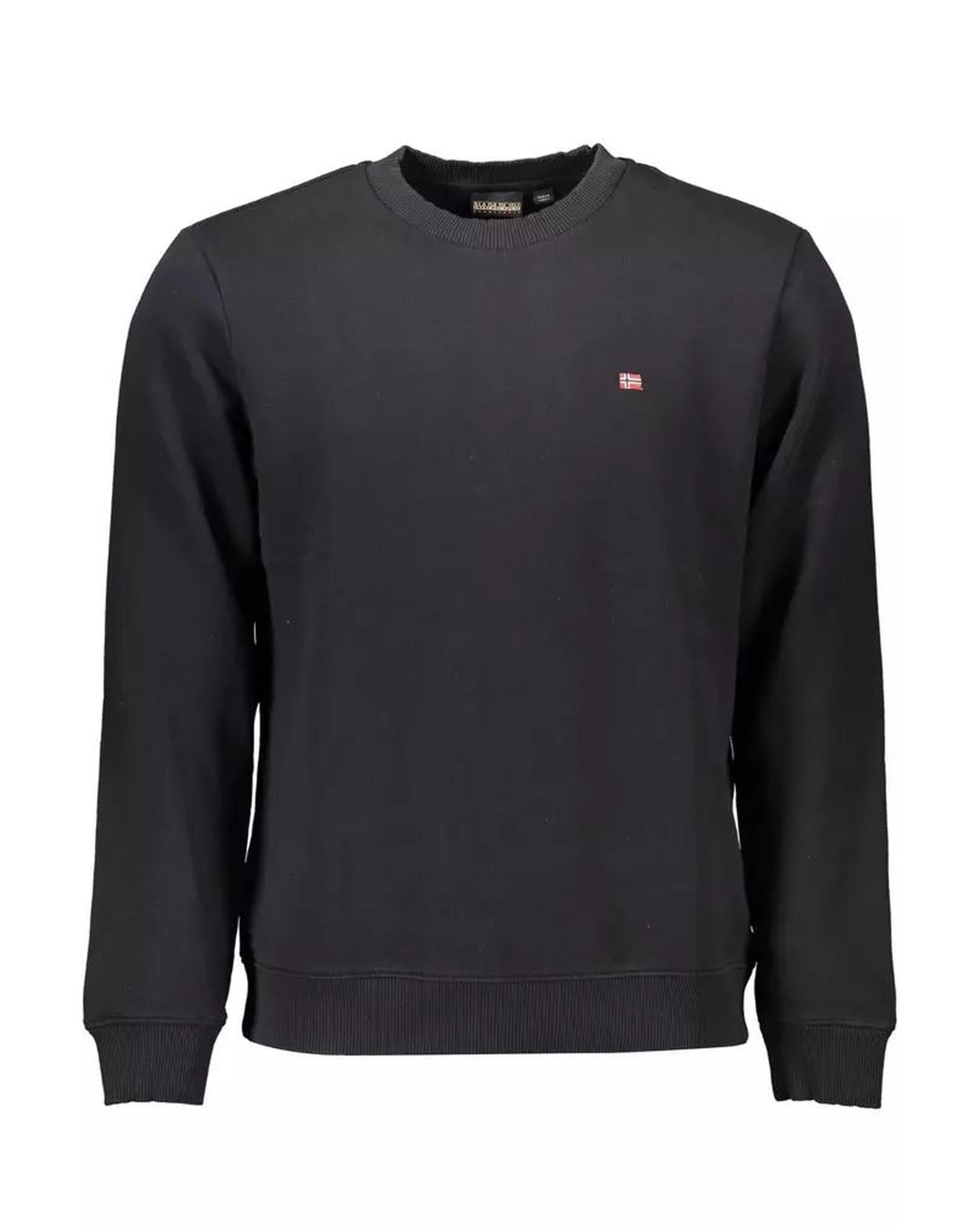 Napapijri Men's Black Cotton Sweater - 2XL Main image