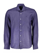 North Sails Men's Blue Linen Shirt - XL