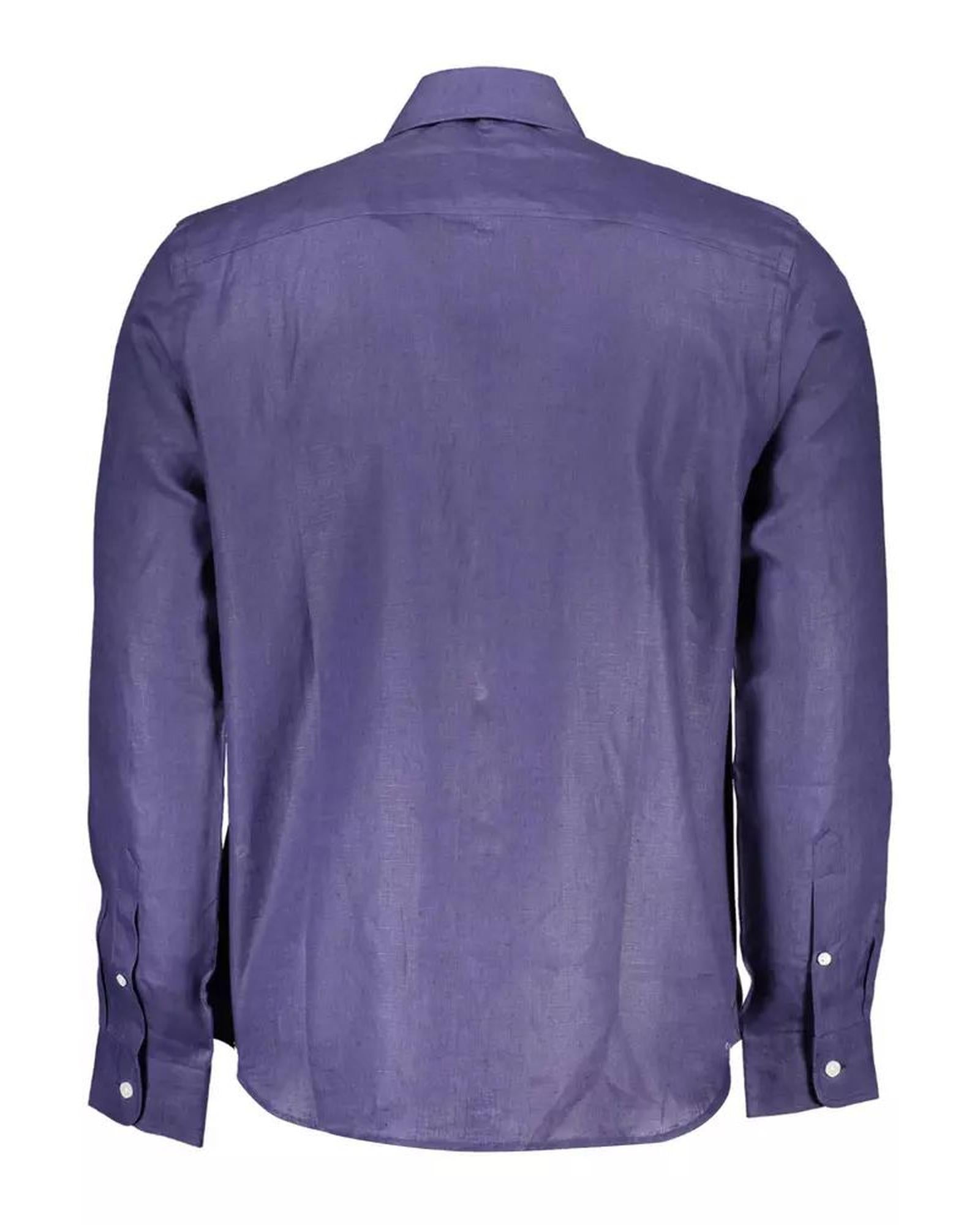 North Sails Men's Blue Linen Shirt - XL Secondary image