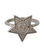 Gorgeous Authentic NIALAYA Sterling Silver Ring with Clear CZ Crystals 50 EU Women