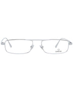 Omega Men's Silver  Optical Frames - One Size
