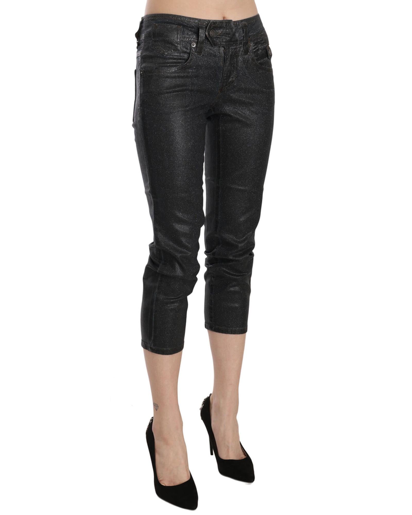 New GALLIANO Mid Waist Slim Leg Cropped Jeans W28 US Women Secondary image