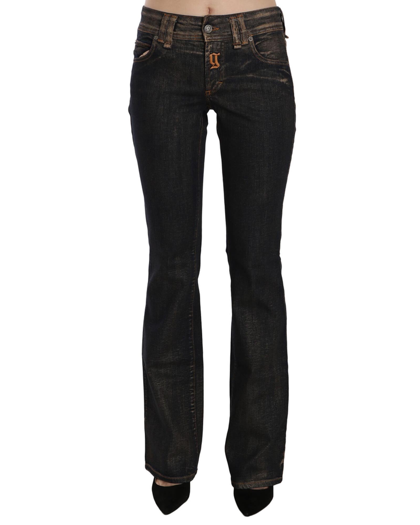 Mid Waist Flared Denim Casual Pants W25 US Women Main image