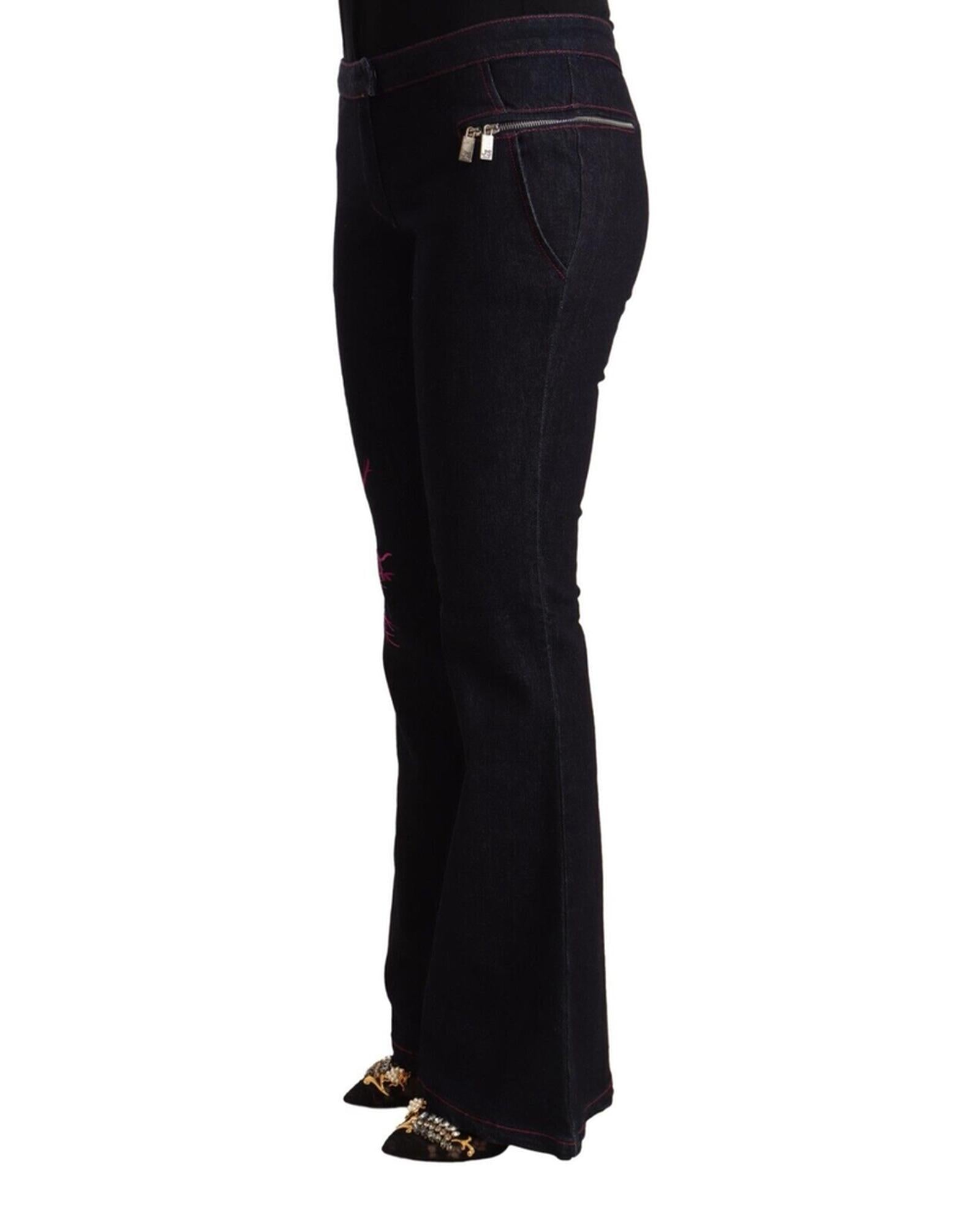 EXTE Mid Waist Cotton Flared Denim Jeans 46 IT Women Secondary image