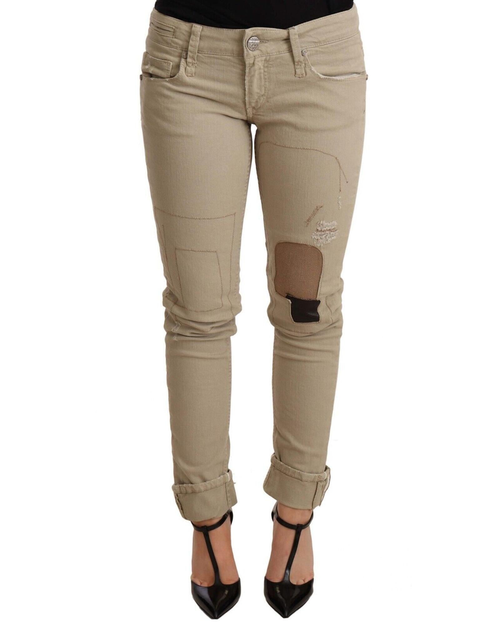 Authentic ACHT Denim Cotton Slim Fit Folded Hem Jeans W25 US Women Main image