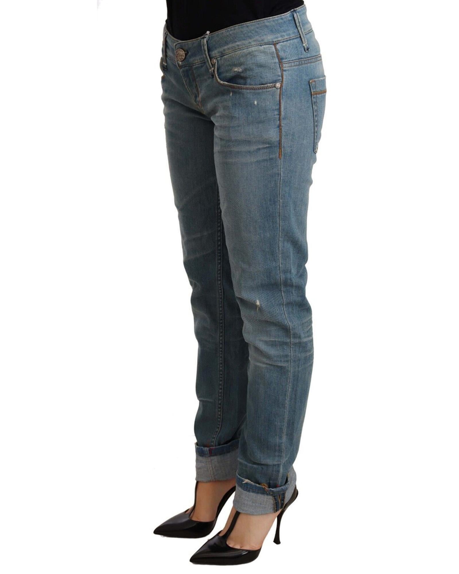 Folded Hem Denim Jeans with Logo Details by ACHT W25 US Women Secondary image