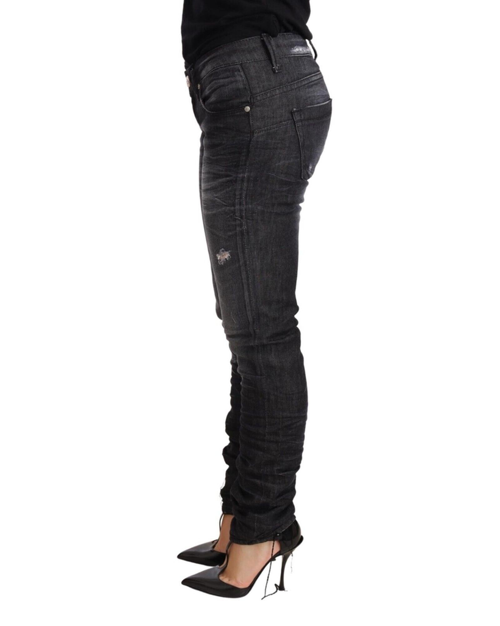 Authentic ACHT Jeans with Slim Fit Cut and Zipper Closure W26 US Women Secondary image