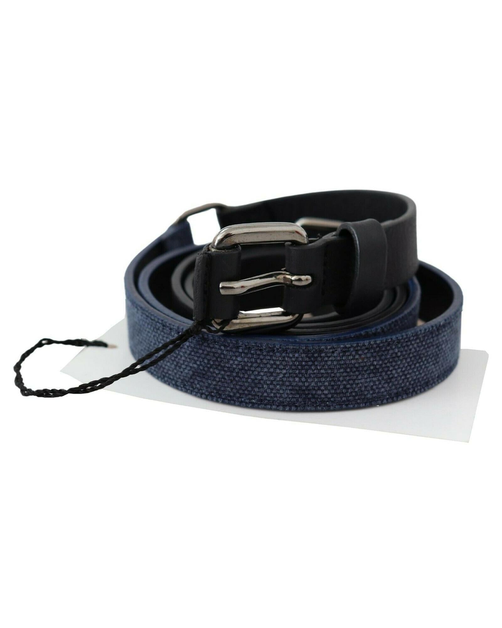 Classic Black Leather Belt with Buckle Fastening by CNC Costume National 85 cm Women Secondary image