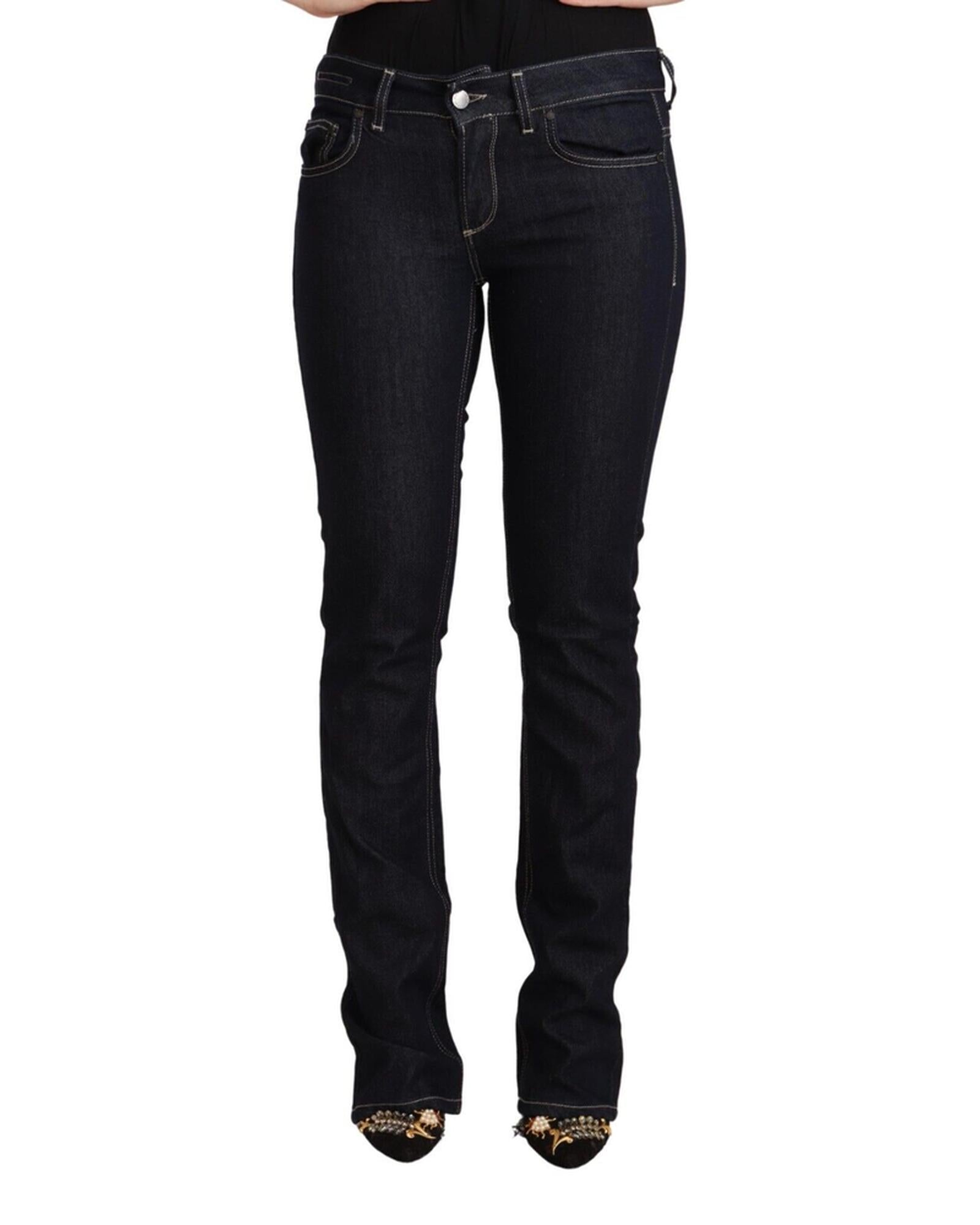 Authentic GF Ferre Skinny Cut Jeans with Logo Details W26 US Women Main image