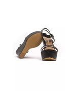 Wedge Sandal with Ankle Strap and Transparent Band 36 EU Women
