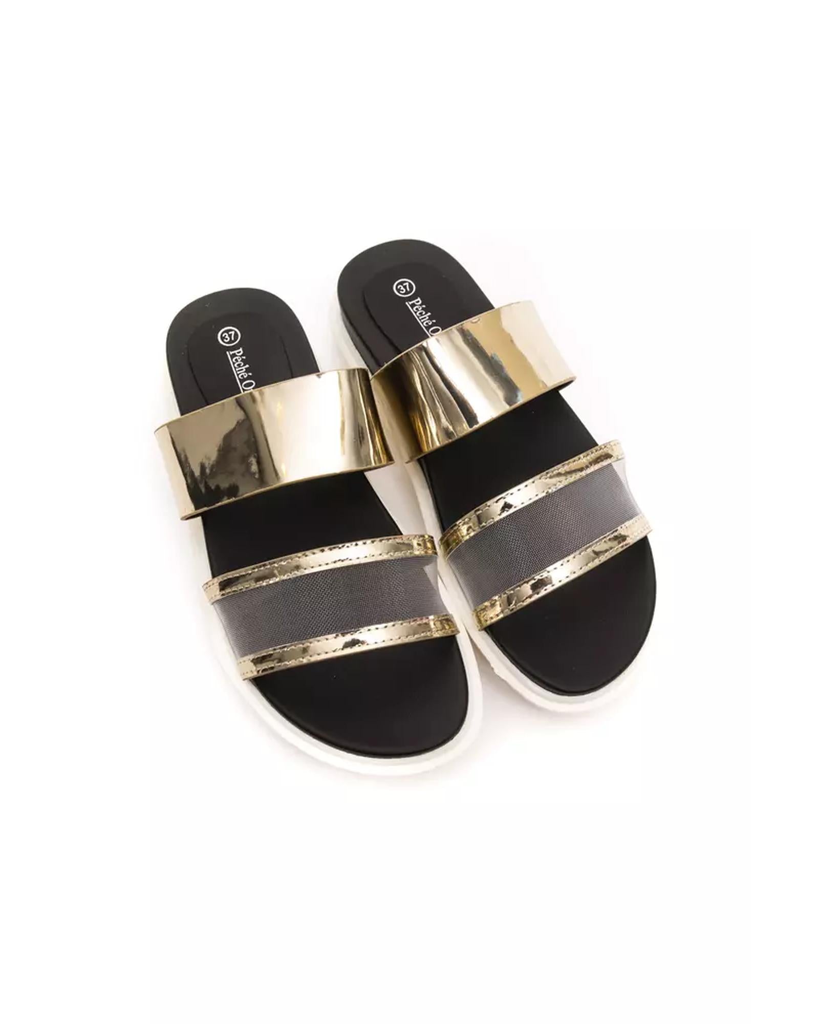Rhinestone Low Sandal with Double Straps 3.5 cm Heel 38 EU Women Secondary image