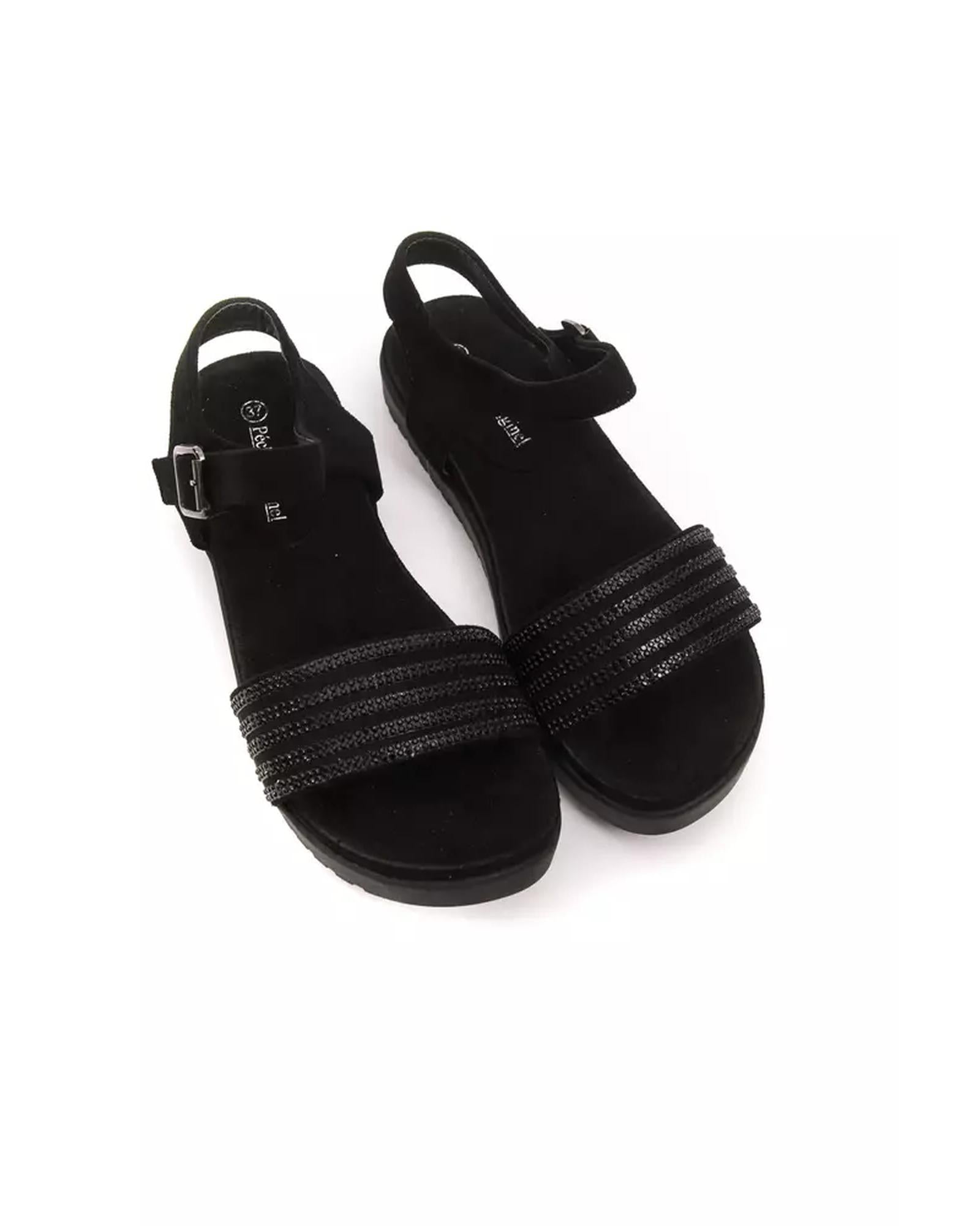 Rhinestone Ankle Strap Low Sandal with 3cm Heel 37 EU Women Secondary image