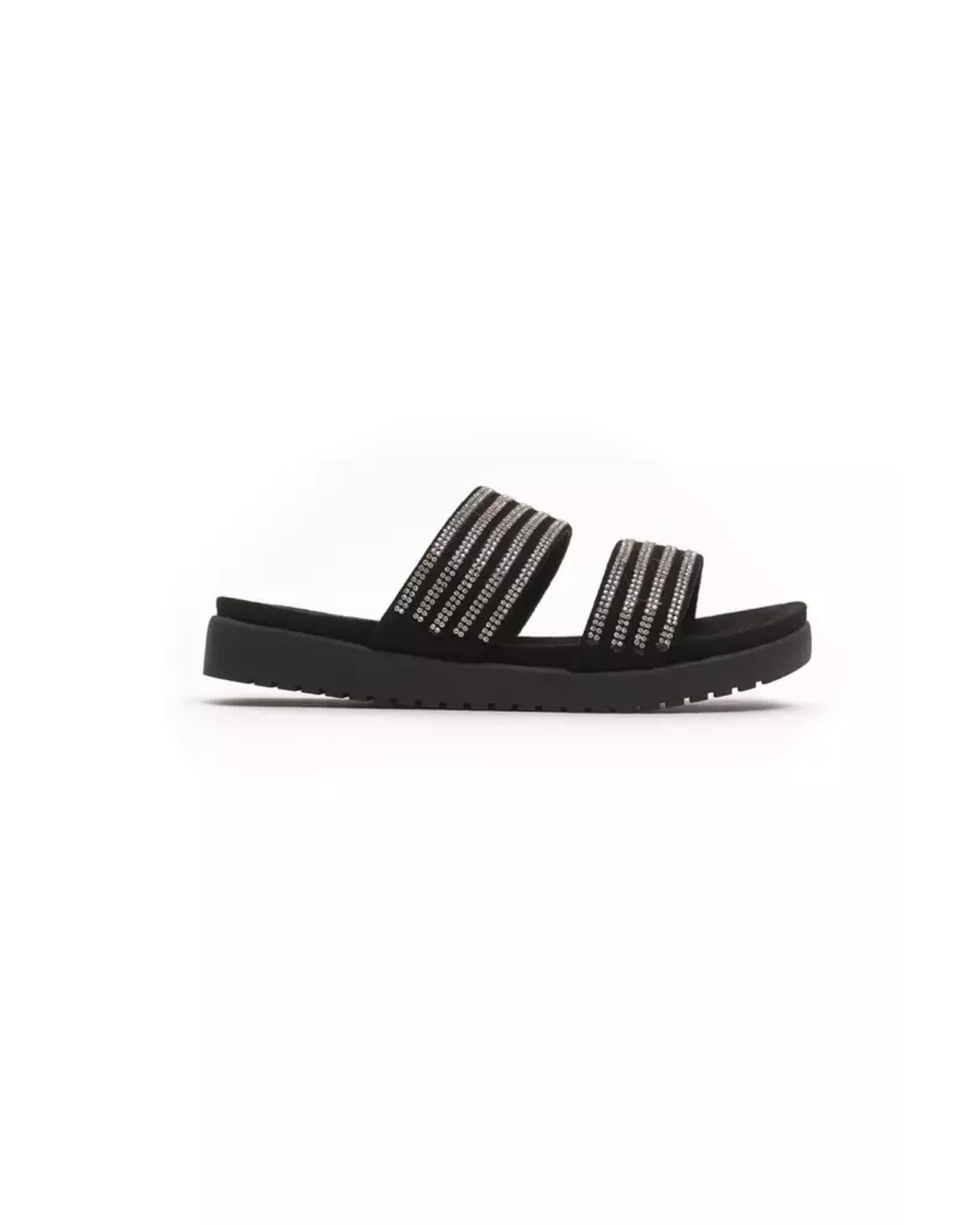 Two-Strap Rhinestone Low Sandal with 3 cm Heel 40 EU Women Main image