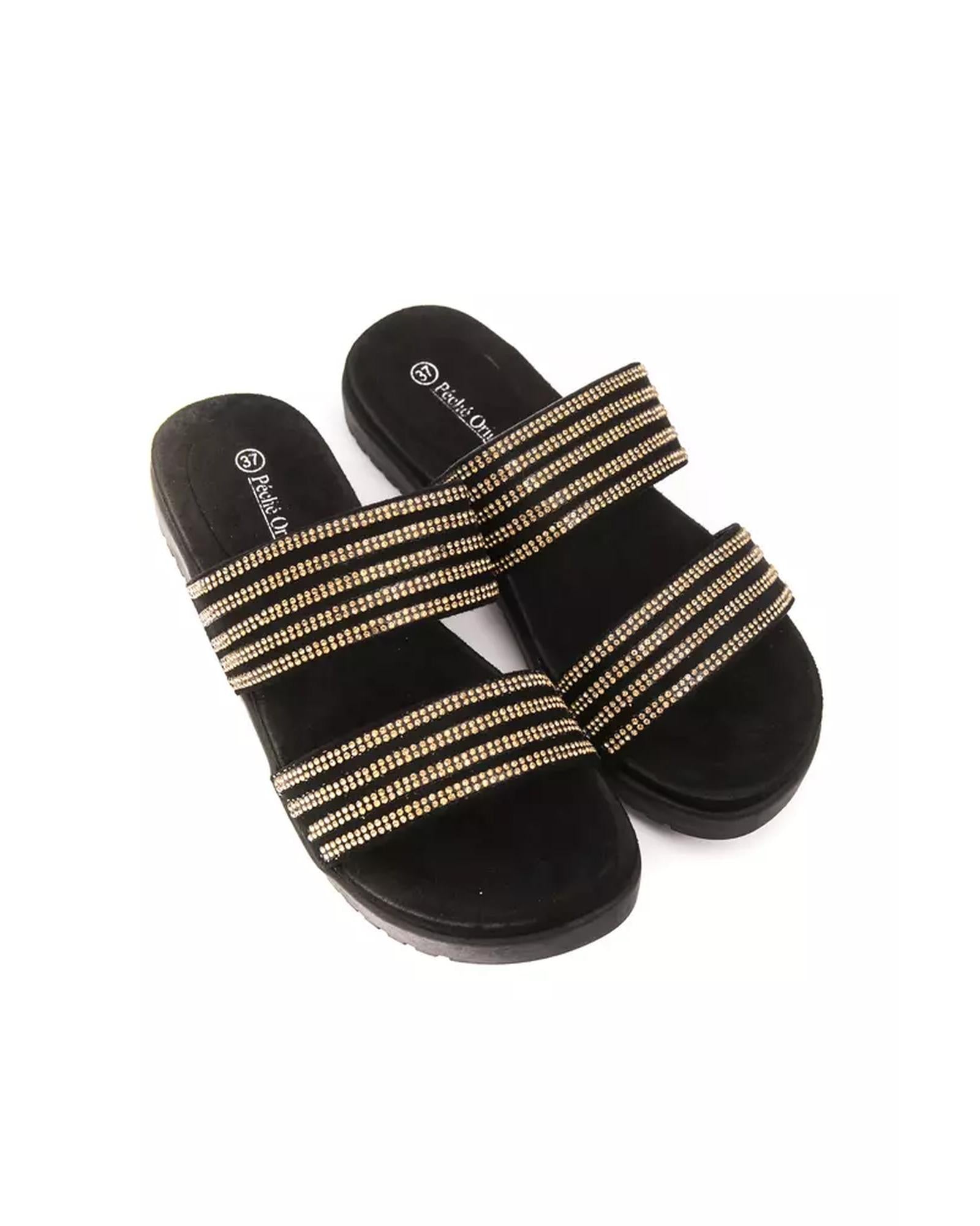 Rhinestone-Embellished Low Sandal with Double Straps 38 EU Women Secondary image
