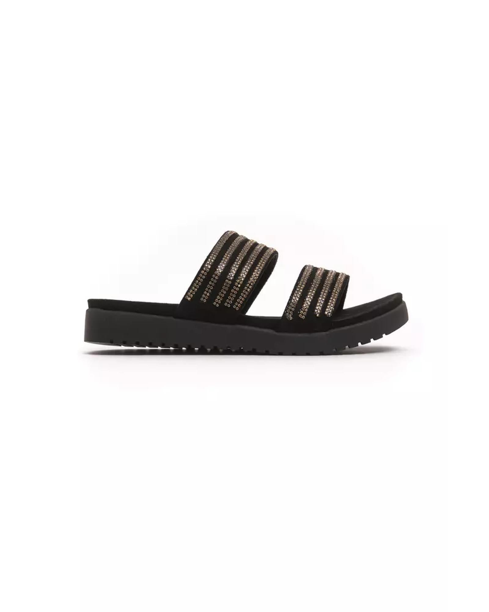 Rhinestone-Embellished Low Sandal with Double Straps 40 EU Women Main image