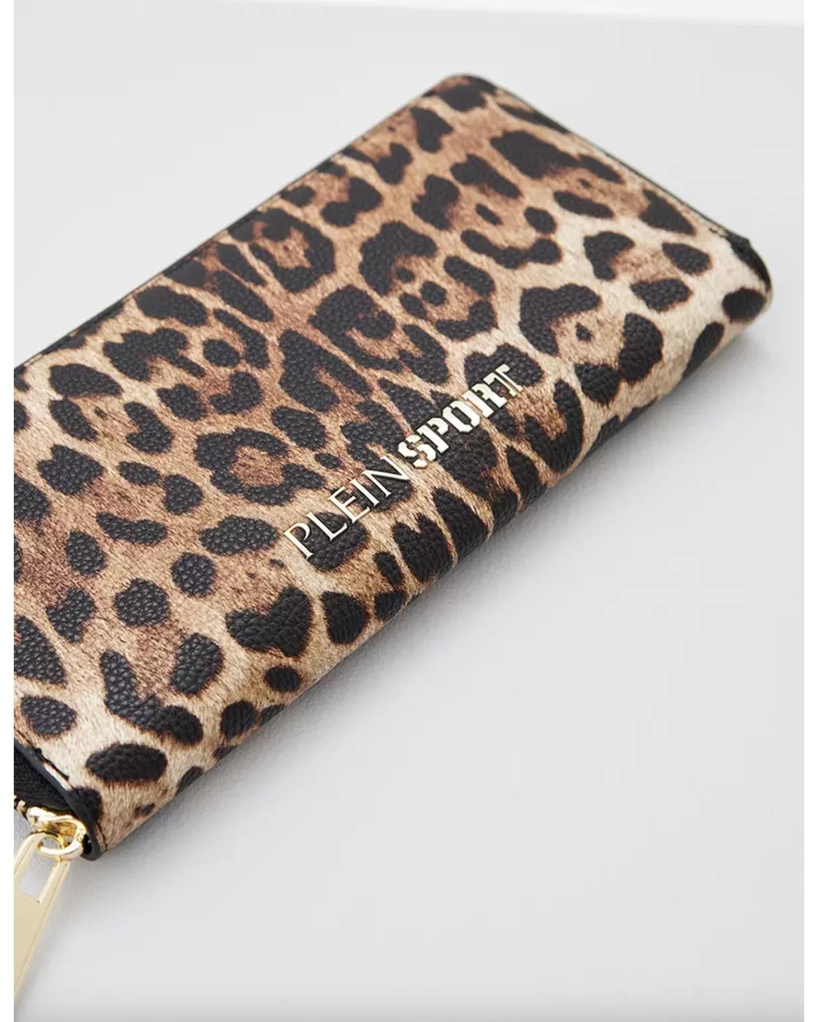 Plein Sport Zipper Wallet with BR Logo and Gold Hardware One Size Women Secondary image