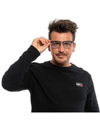 Police Men's Gray  Optical Frames - One Size