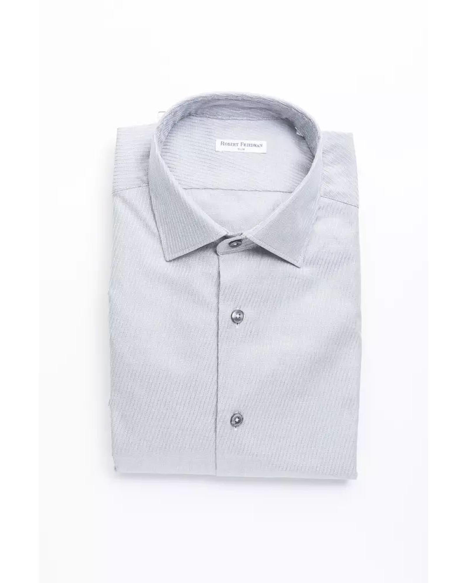 Robert Friedman Men's Beige Cotton Shirt - S Main image