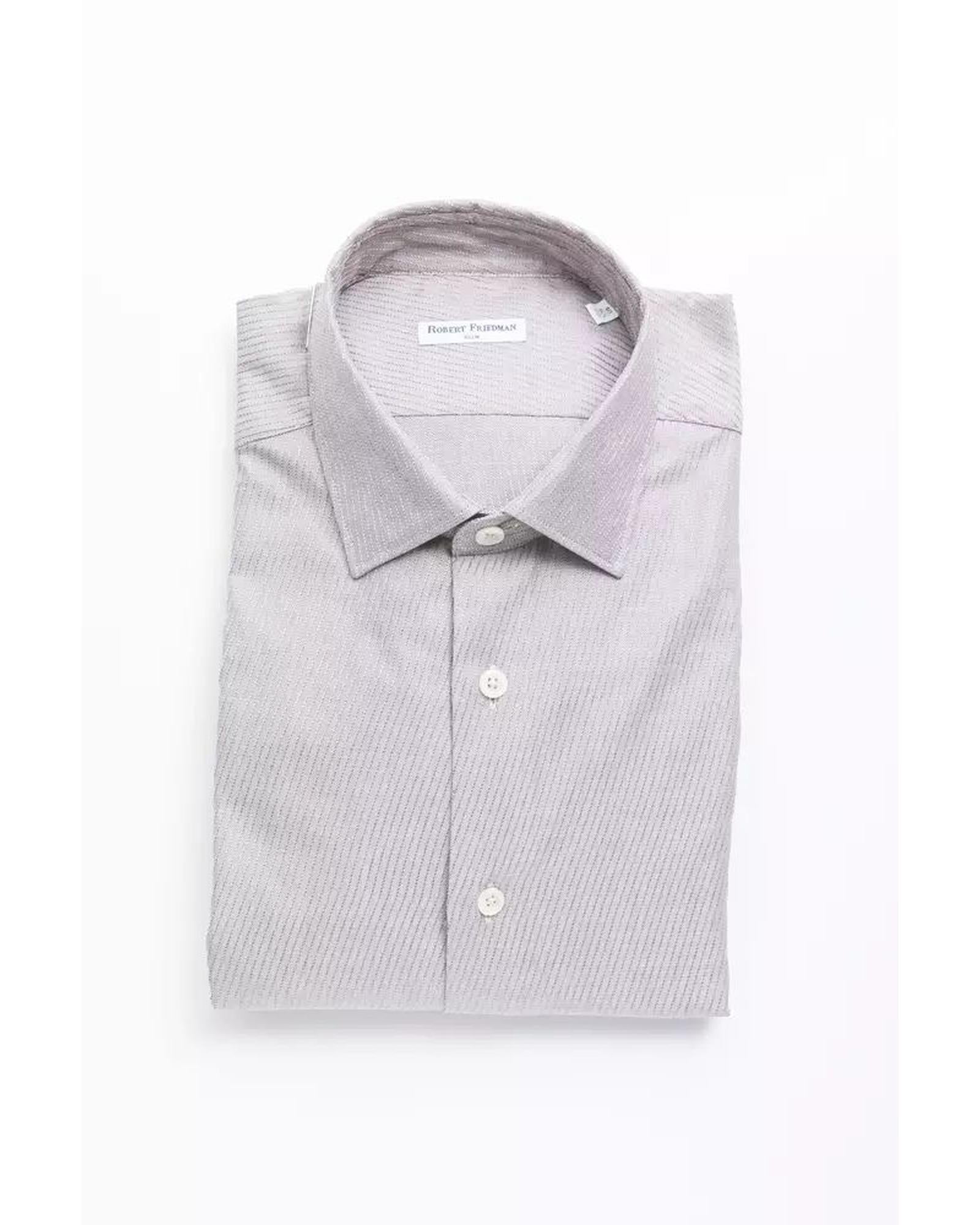 Robert Friedman Men's Beige Cotton Shirt - S Main image