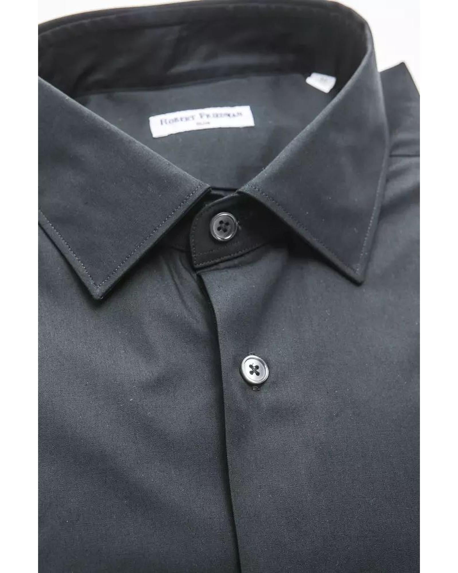 Robert Friedman Men's Black Cotton Shirt - XL Secondary image