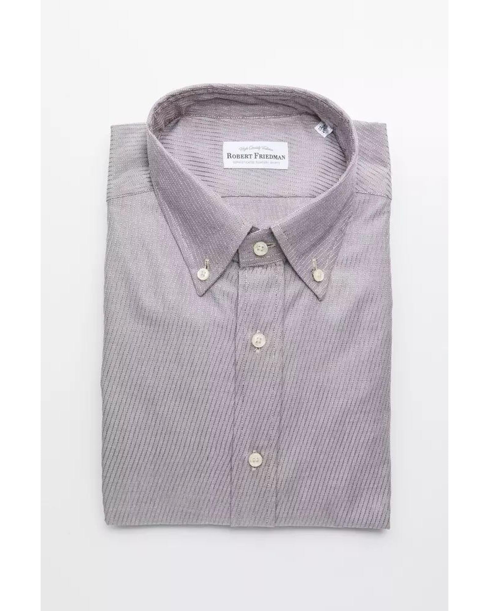 Robert Friedman Men's Beige Cotton Shirt - L Main image