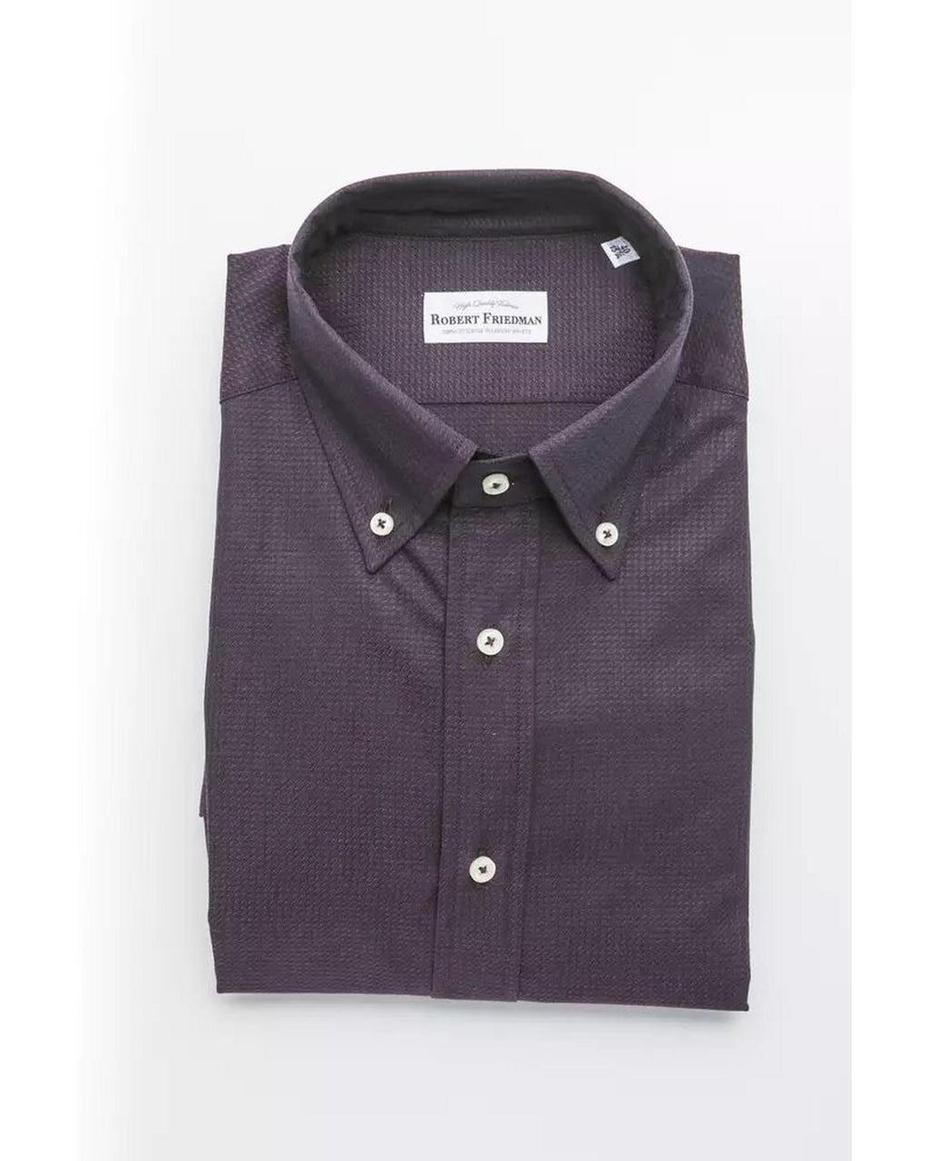 Robert Friedman Men's Black Cotton Shirt - L