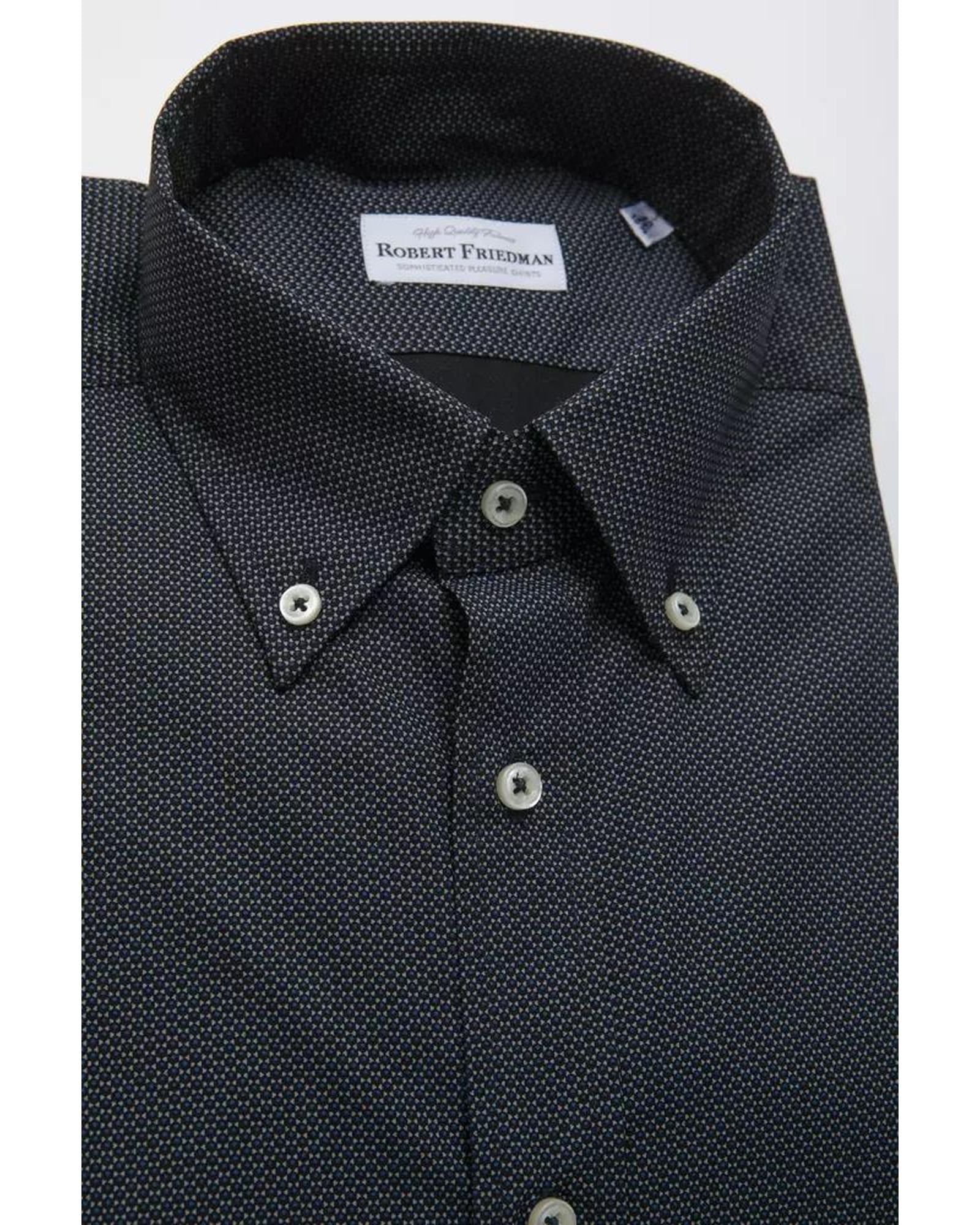 Robert Friedman Men's Black Cotton Shirt - L Secondary image