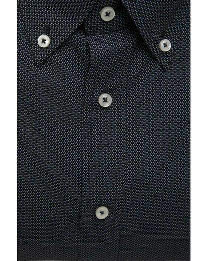 Robert Friedman Men's Black Cotton Shirt - L