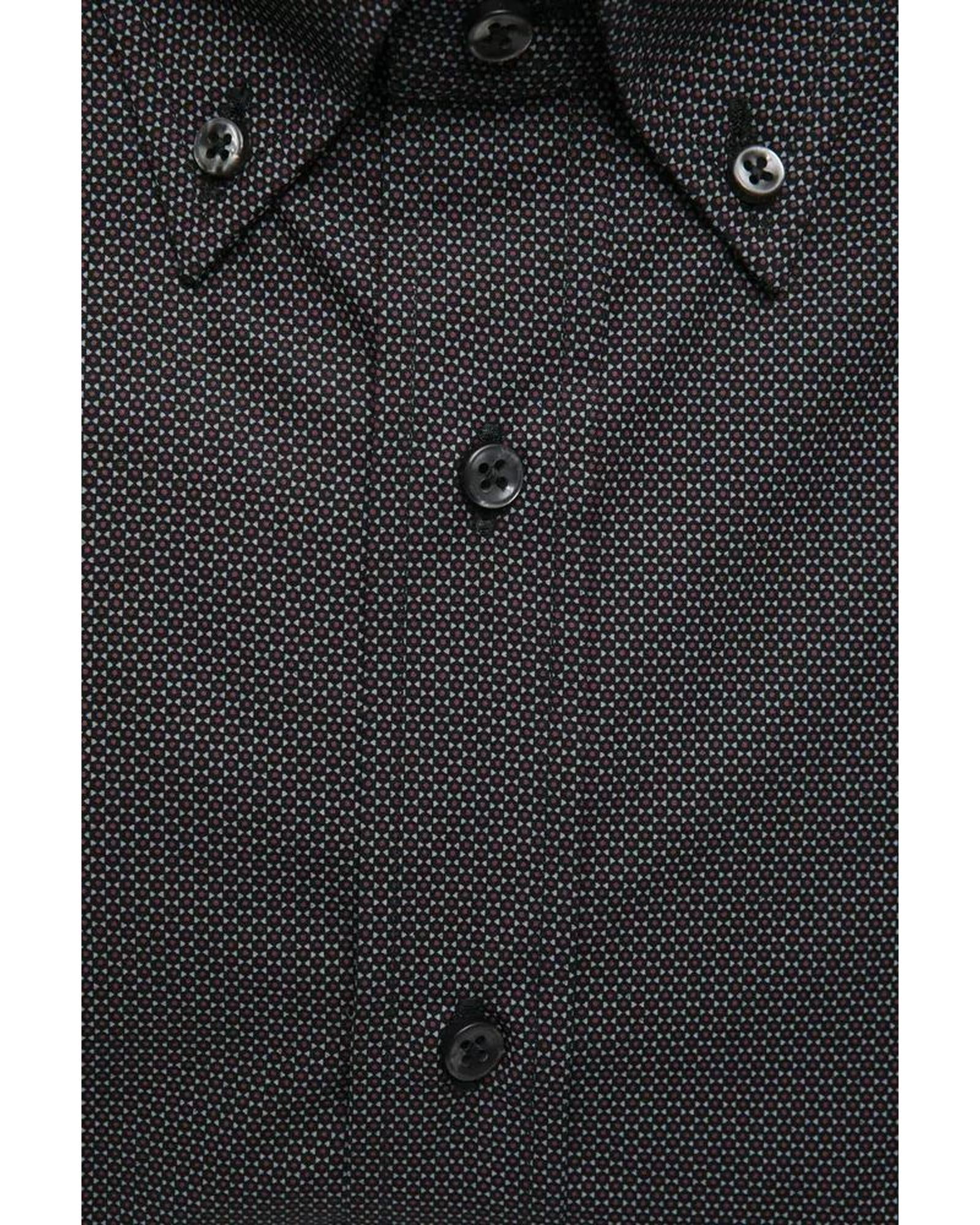 Robert Friedman Men's Black Cotton Shirt - L