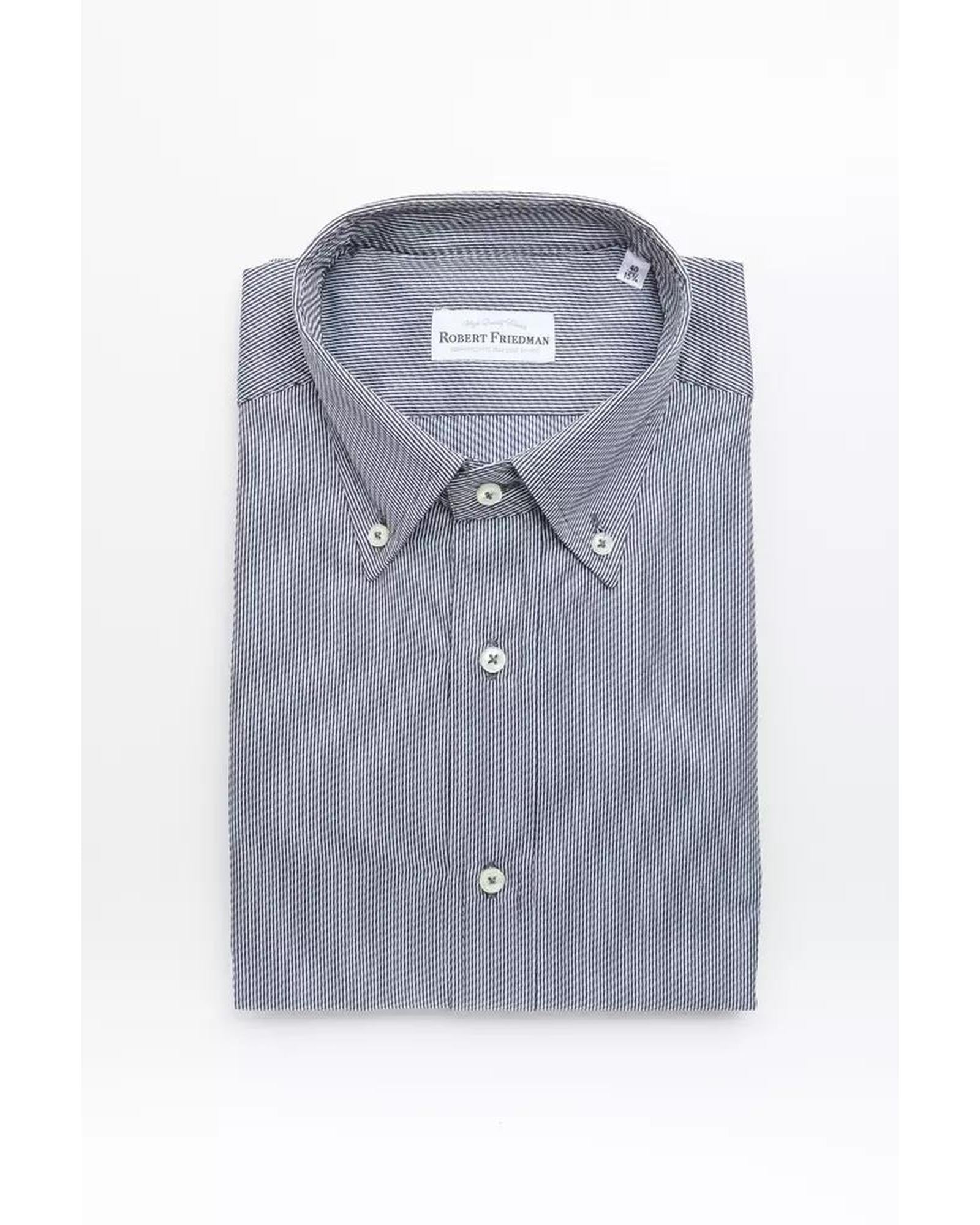 Robert Friedman Men's Blue Cotton Shirt - L Main image