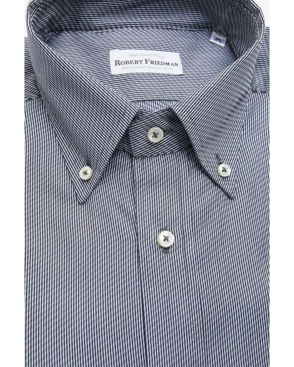 Robert Friedman Men's Blue Cotton Shirt - L