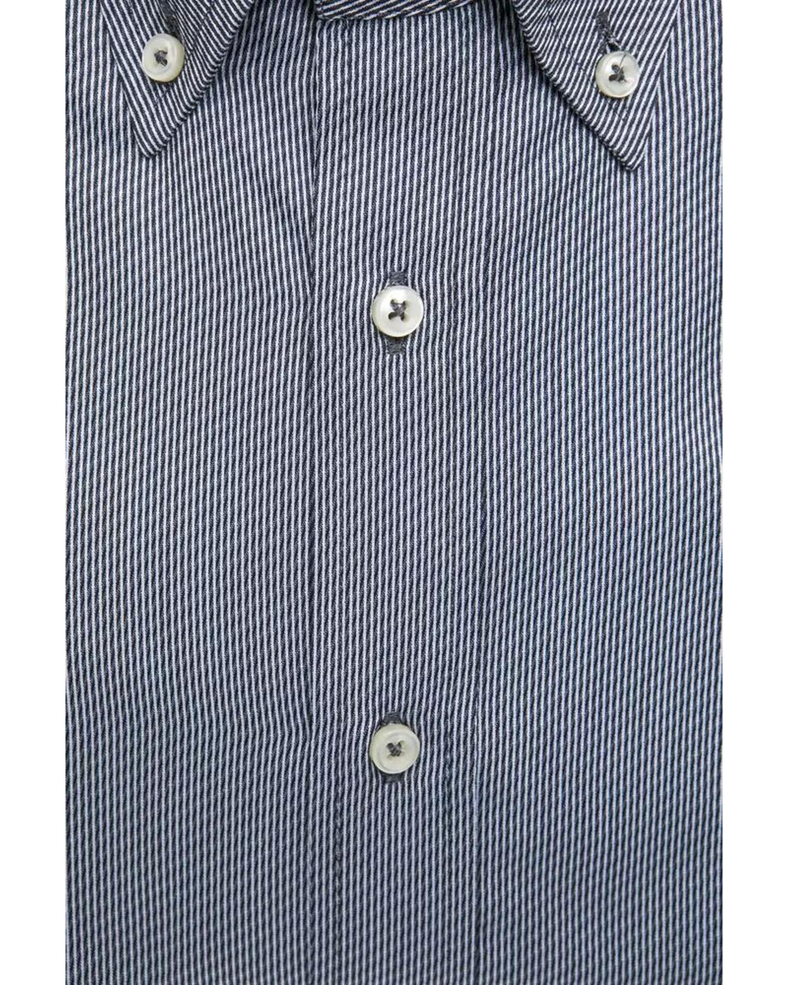 Robert Friedman Men's Blue Cotton Shirt - L