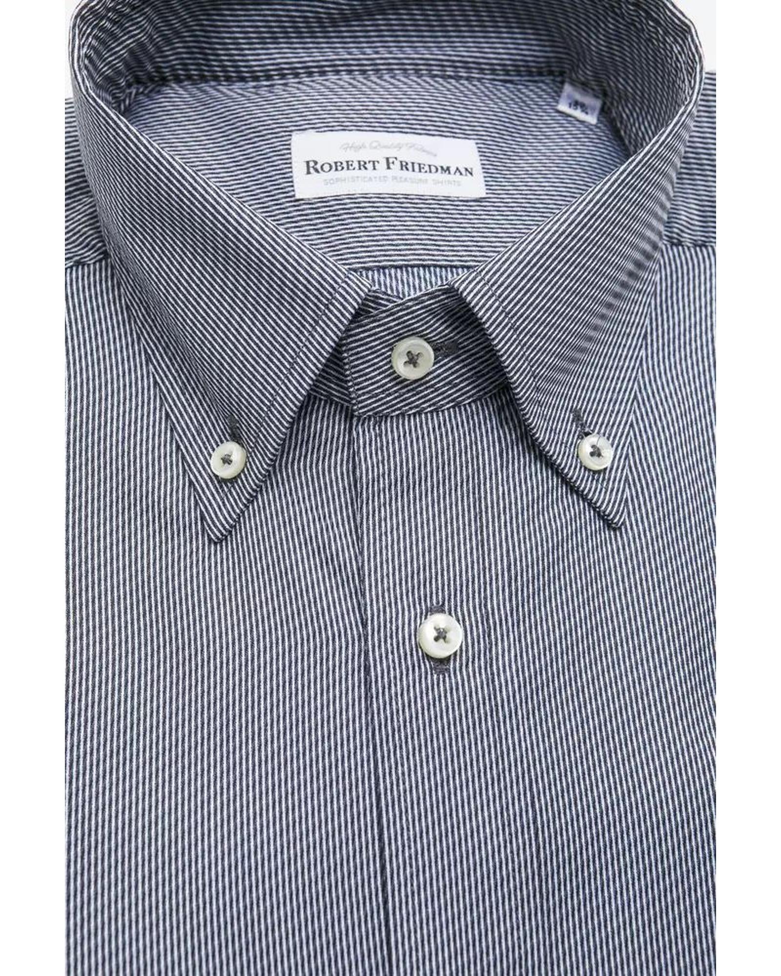 Robert Friedman Men's Blue Cotton Shirt - XL Secondary image