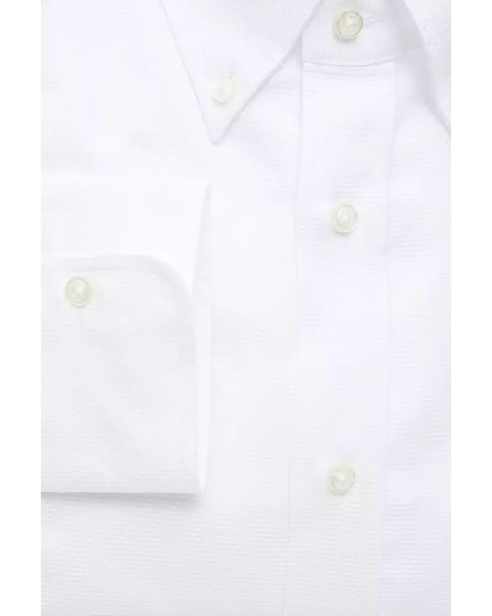Robert Friedman Men's White Cotton Shirt - M
