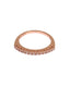 NIALAYA 18K Gold Plated Ring with Clear CZ Crystals 47 EU Women