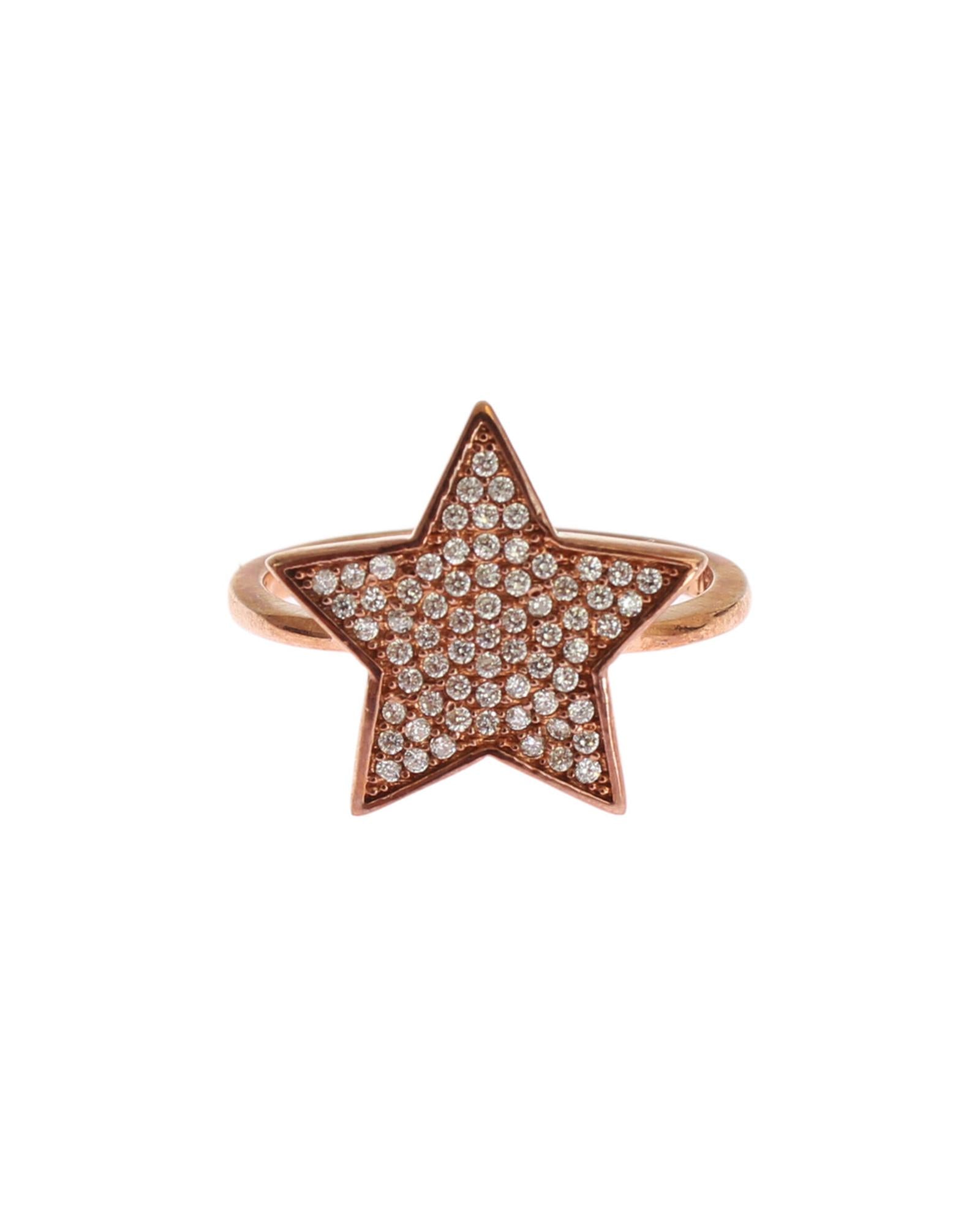Authentic NIALAYA Pink Gold Plated Sterling Silver Ring 54 EU Women Main image