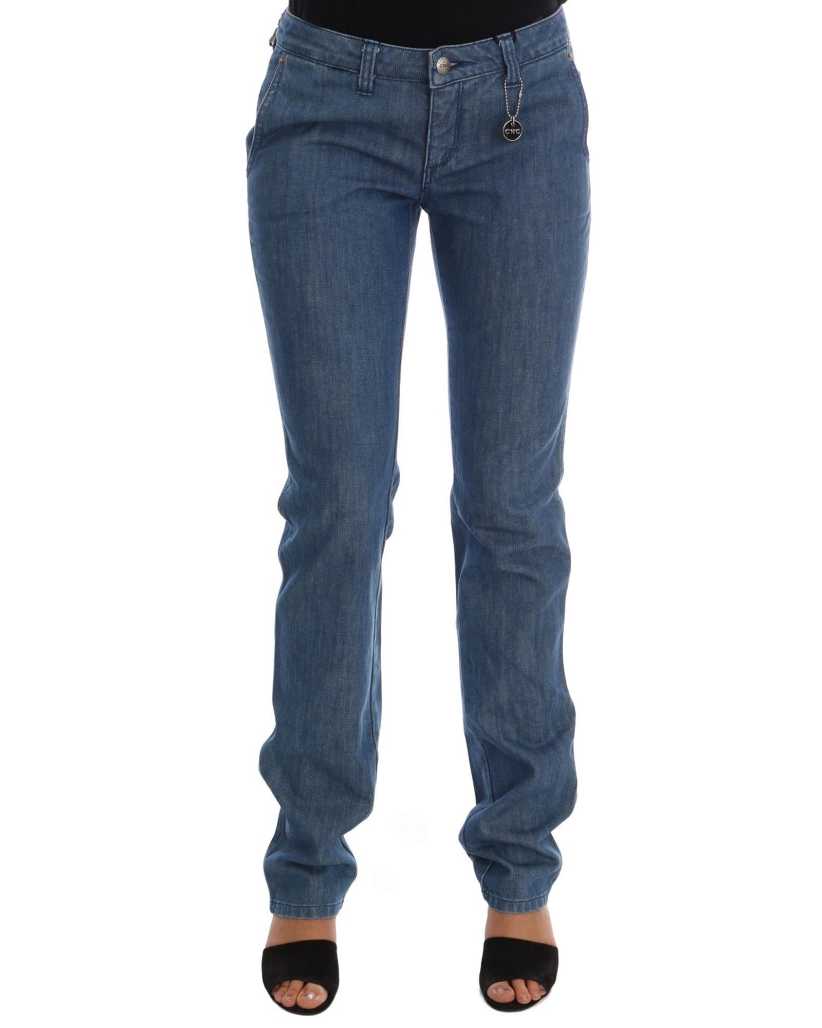 Costume National Women's Blue Wash Cotton Slim Denim Jeans - W26 US Main image