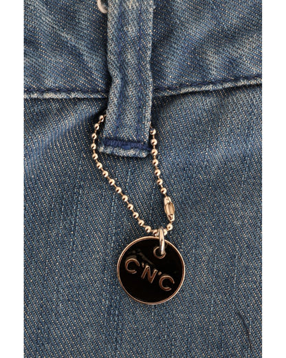 Costume National Women's Blue Wash Cotton Slim Denim Jeans - W26 US