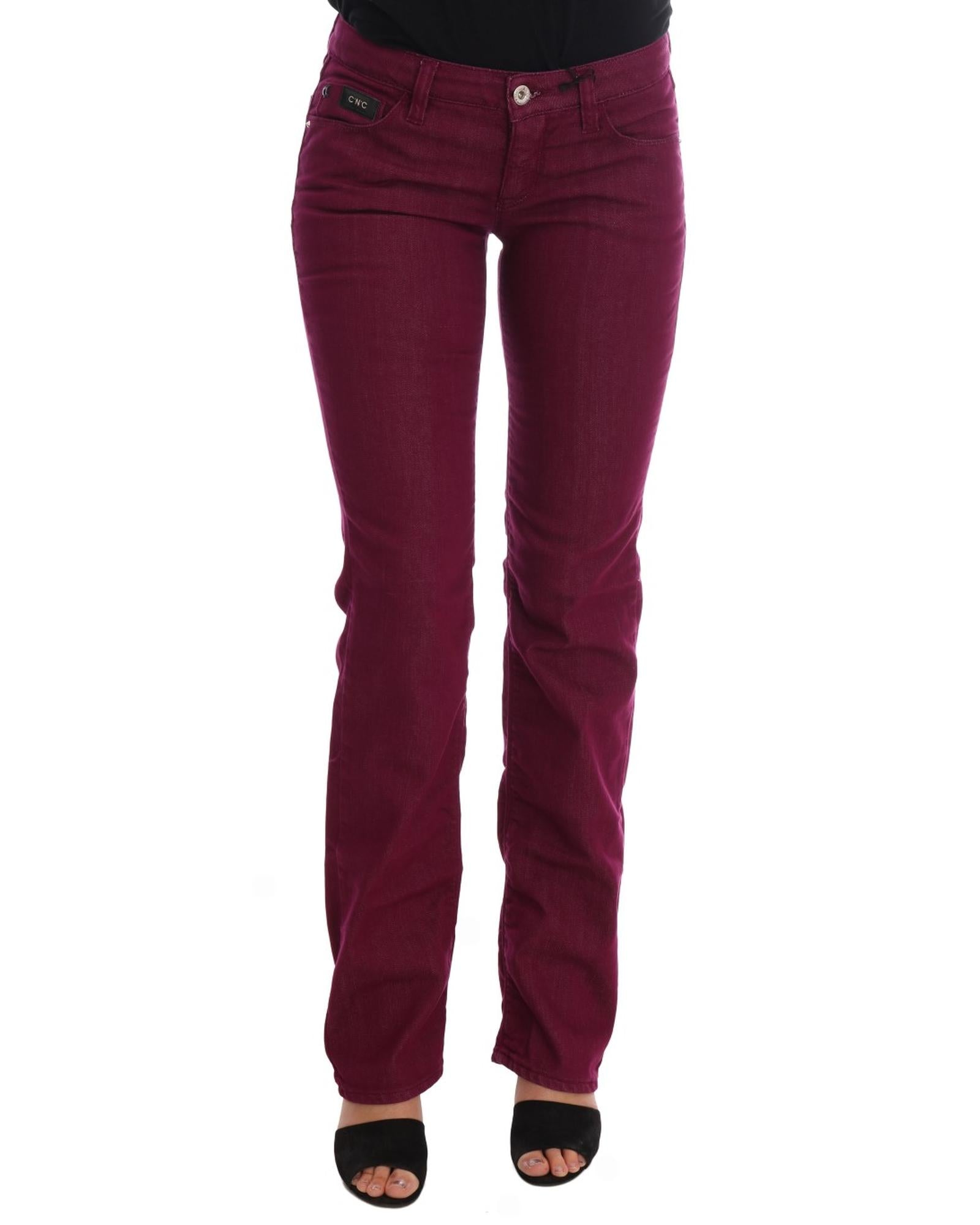 Costume National Women's Red Wash Cotton Stretch Denim Jeans - W26 US Main image