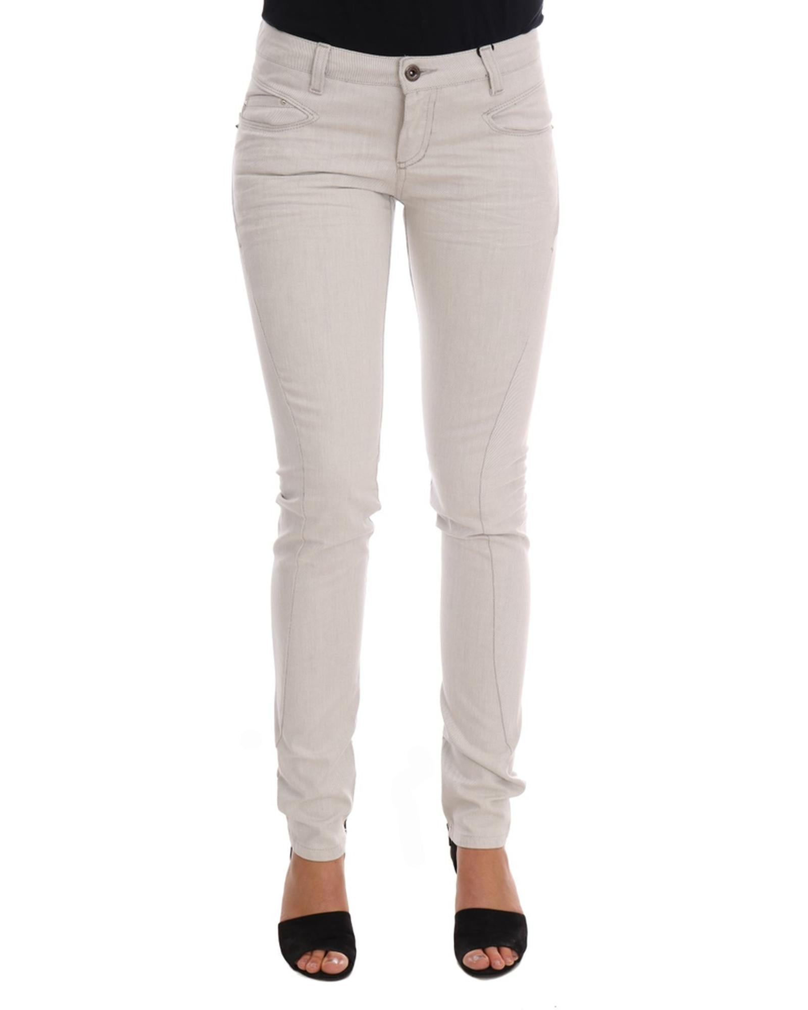 CoSTUME NATIONAL CNC Slim Fit White Jeans W26 US Women Main image
