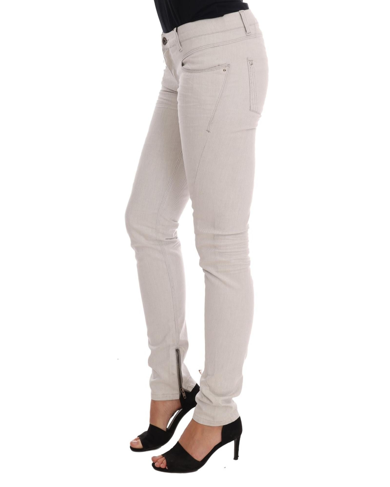 CoSTUME NATIONAL CNC Slim Fit White Jeans W26 US Women Secondary image