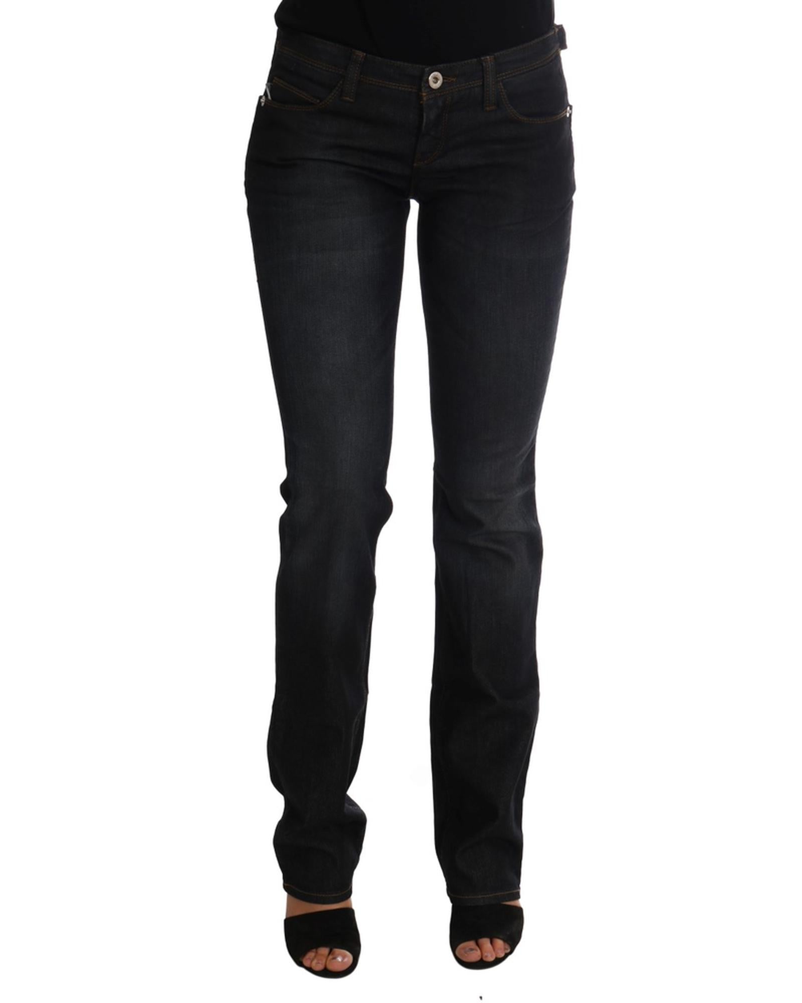 Costume National Women's Dark Blue Cotton Slim Fit Jeans - W26 US Main image