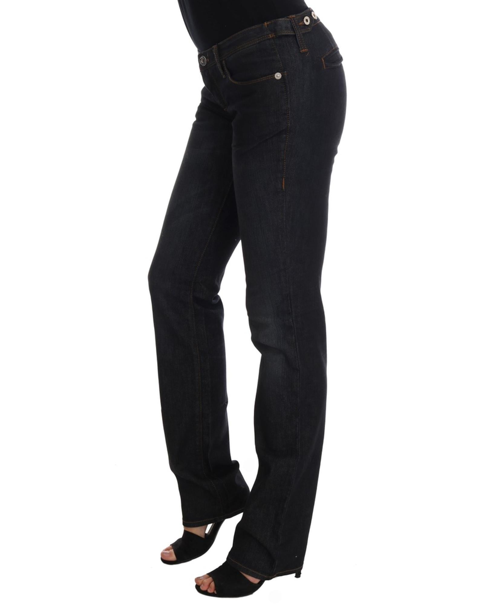Costume National Women's Dark Blue Cotton Slim Fit Jeans - W26 US Secondary image