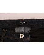 Costume National Women's Dark Blue Cotton Slim Fit Jeans - W26 US
