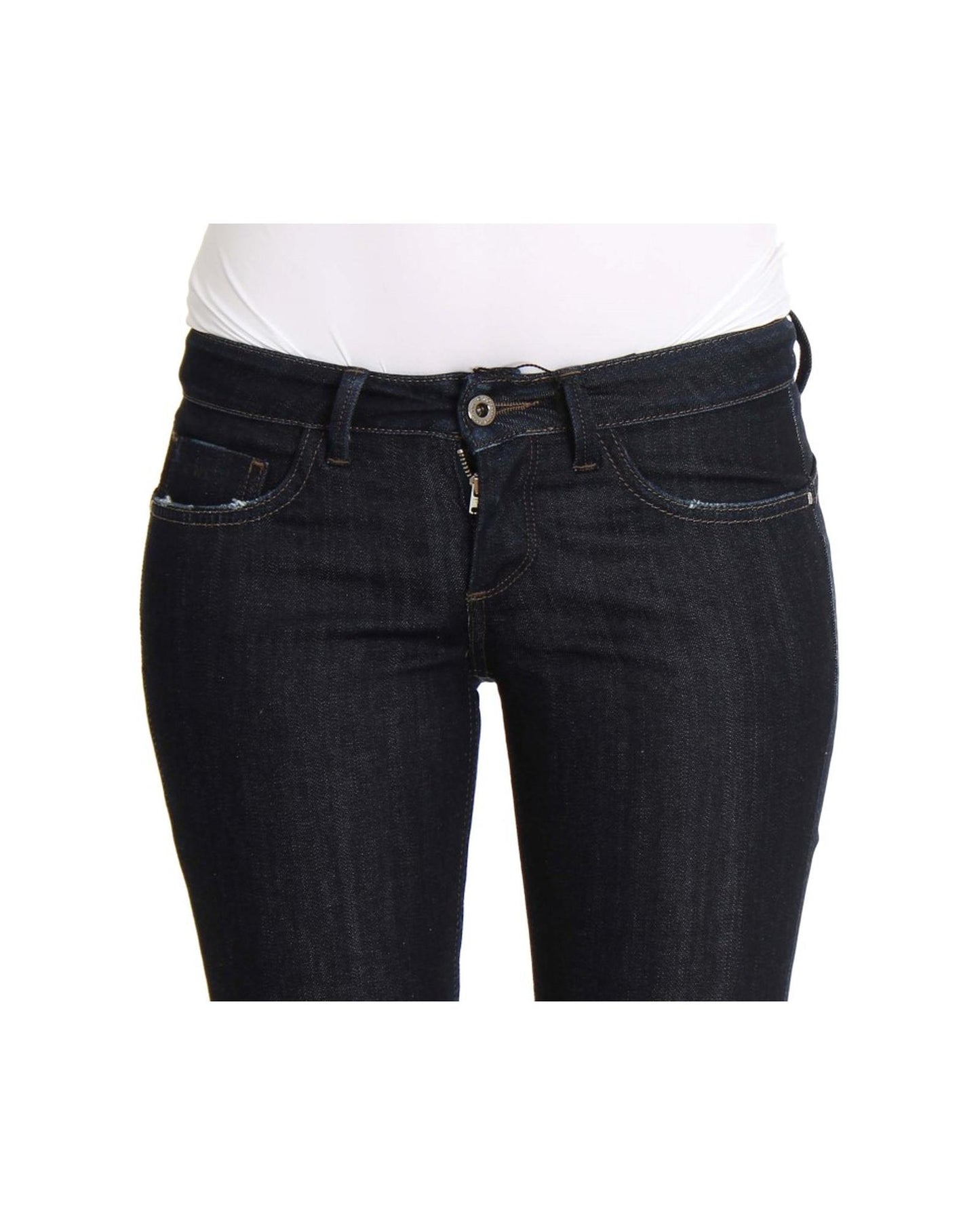 CNC Slim Fit Skinny Jeans with Logo Details W26 US Women