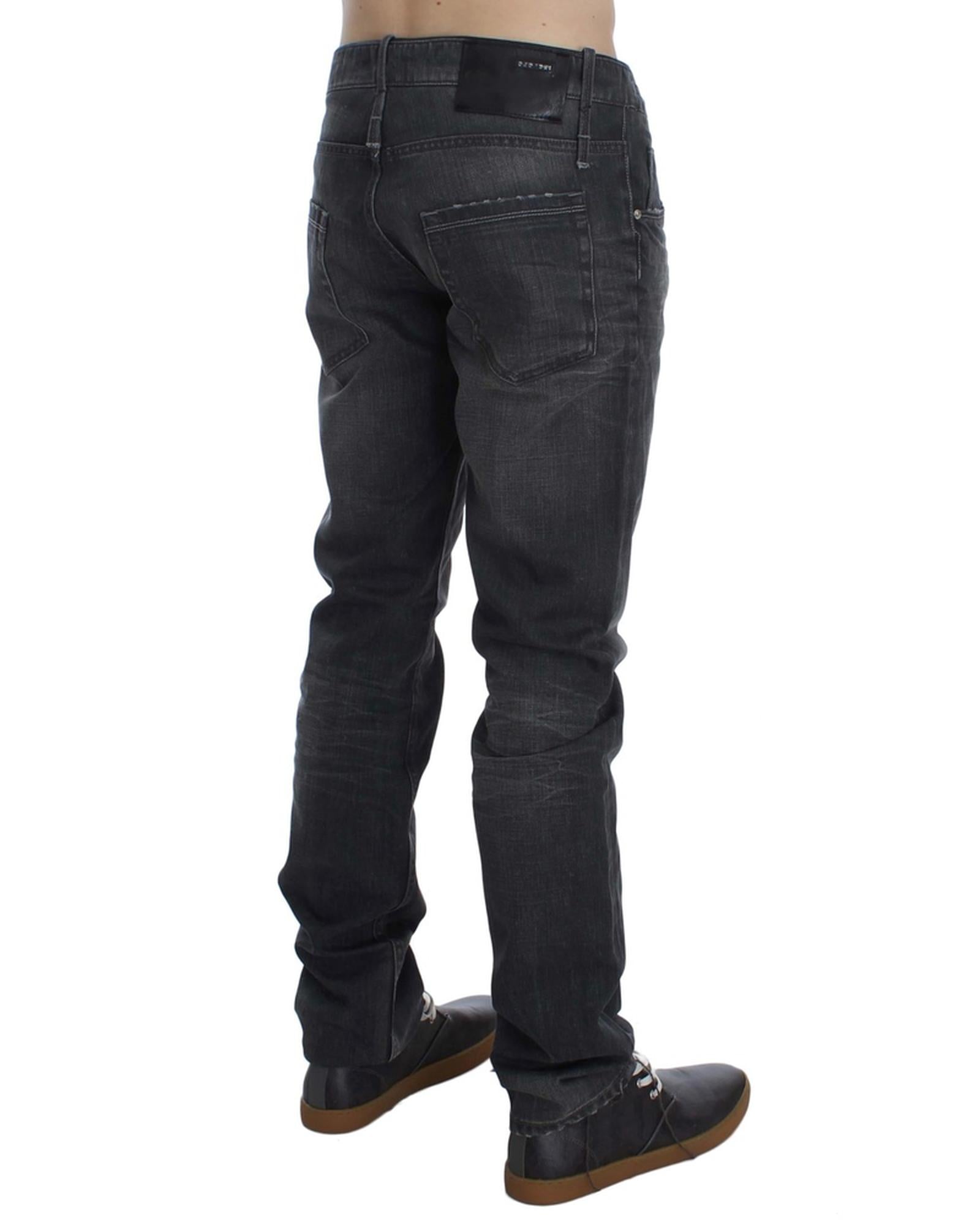 ACHT Mens Jeans - Straight Regular Fit with Logo Details W34 US Men Main image
