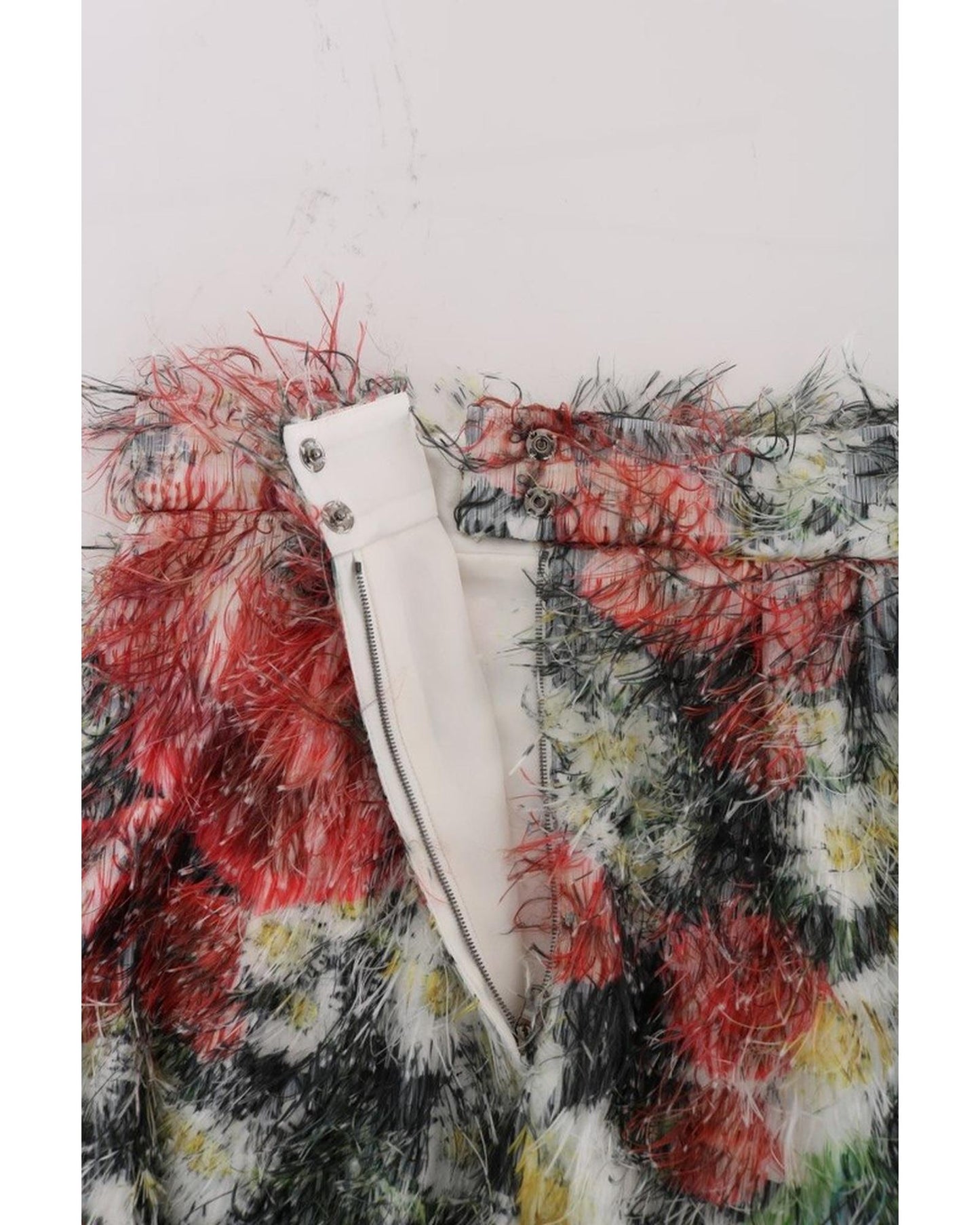 Floral Pencil Skirt with High Waist and Logo Details 42 IT Women