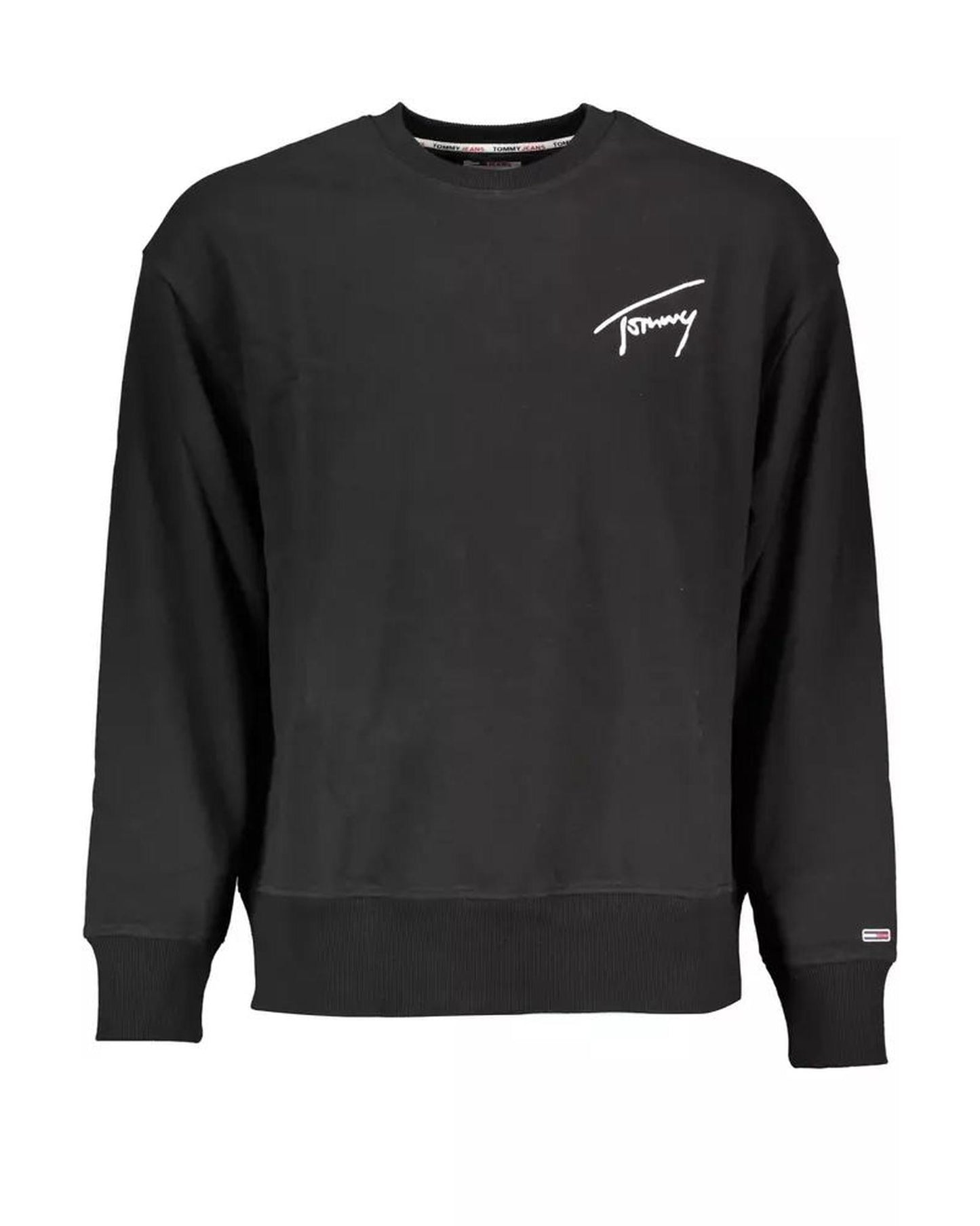 Tommy Hilfiger Men's Black Cotton Sweater - XL